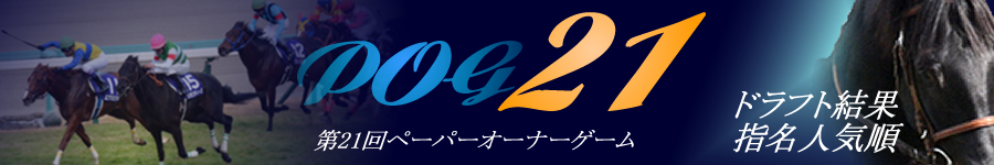 第20回POG 父馬母馬順　ドラフト結果